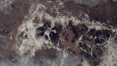 Metin için yeri olan boya lekeleriyle soyut arkaplan