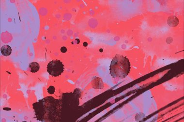 grunge suluboya darbeleri ve kopya alanı ile arka plan lekeleri 