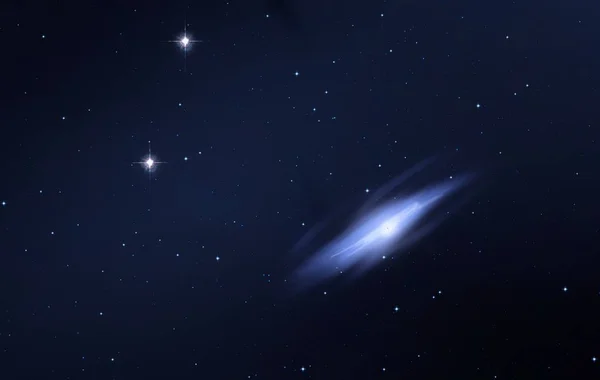 Sterrenveld Ruimte Universum Gevuld Met Sterren Gas Verre Kosmos Illustratie — Stockfoto