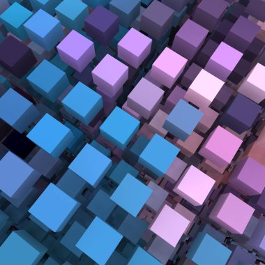 3 boyutlu illüstrasyon. Web modern fon. Renkli desen. Soyut geometrik şekiller. arkaplan.