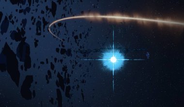 parlaklık ile renkli soyut gökyüzü arka plan