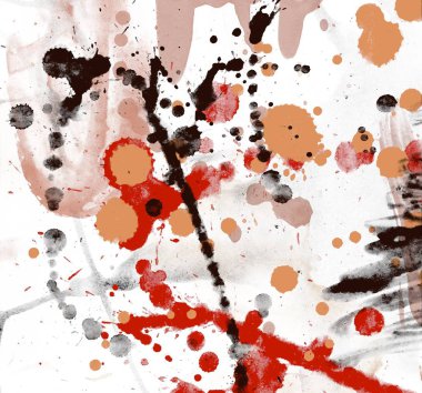 grunge splatter ile soyut suluboya zemin 