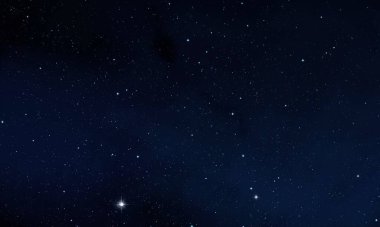 Evren yıldız ve gazla dolu. Uzak evren İllüstrasyon.  