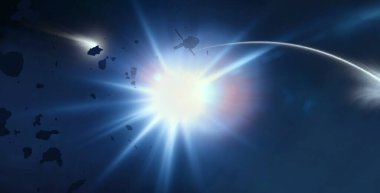 Soyut alan koyu arka plan  