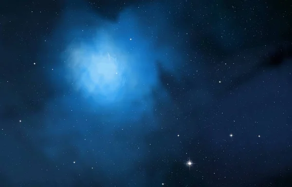Всесвіт Наповнений Зірками Газом Далекий Космос Ілюстрація — стокове фото