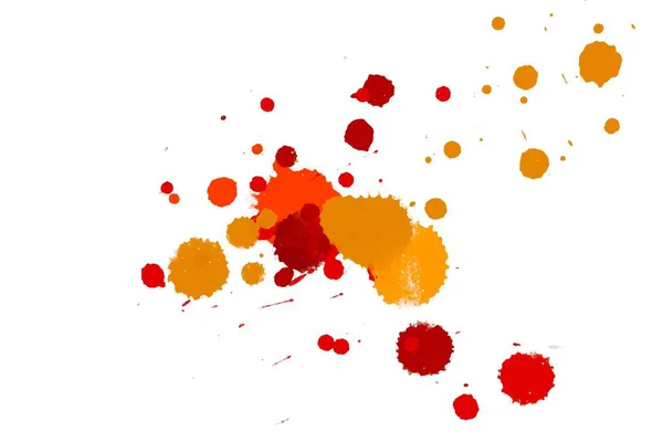 Illustration Colorful Ink Splashes Paint Splatters Bright Material — Stock Photo, Image