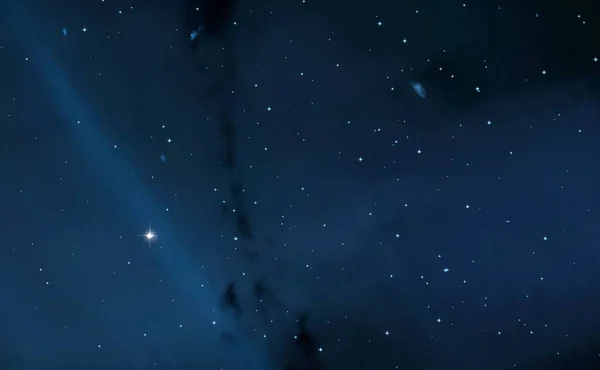 Universum Mit Sternen Und Gas Gefüllt Illustration Eines Weit Entfernten — Stockfoto