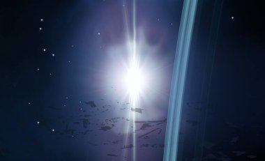 parlaklık ile renkli soyut gökyüzü arka plan