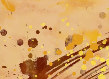 grunge soyut suluboya darbeleri ve boya fırçaları deseni