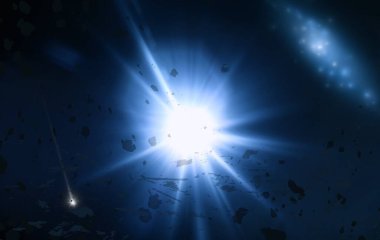 parlaklık ile renkli soyut gökyüzü arka plan