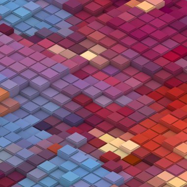 3 boyutlu illüstrasyon. Web modern fon. Renkli desen. Soyut geometrik şekiller. arkaplan.