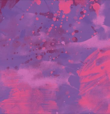 grunge soyut suluboya darbeleri ve boya fırçaları deseni