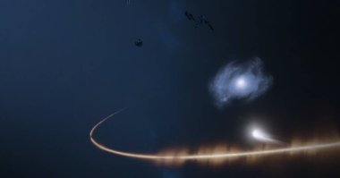 parlaklık ile renkli soyut gökyüzü arka plan