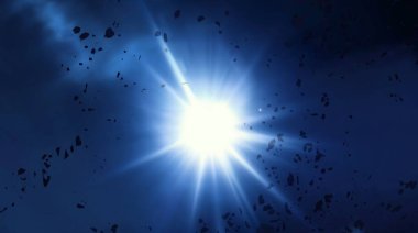 parlaklık ile soyut karanlık gökyüzü arka plan