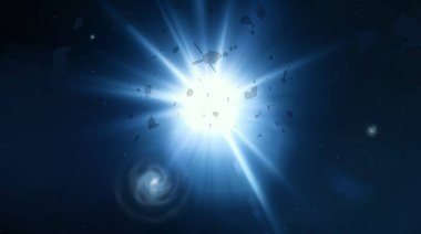 parlaklık ile renkli soyut gökyüzü arka plan