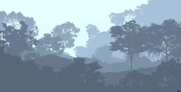かすかな森林の木と抽象的な自然の背景 — ストック写真