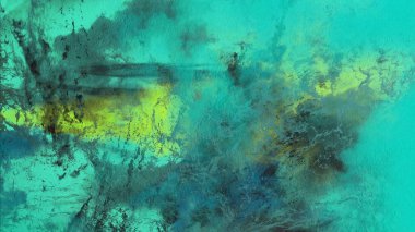 Metin için yeri olan boya lekeleriyle soyut arkaplan