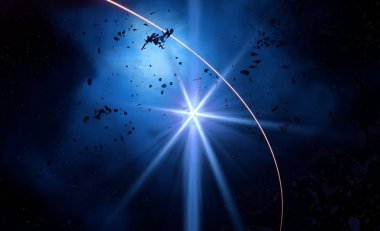 parlaklık ile renkli soyut gökyüzü arka plan