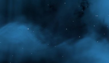 Evren yıldız ve gazla dolu. Uzak evren İllüstrasyon.  