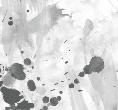 grunge soyut suluboya darbeleri ve boya fırçaları deseni
