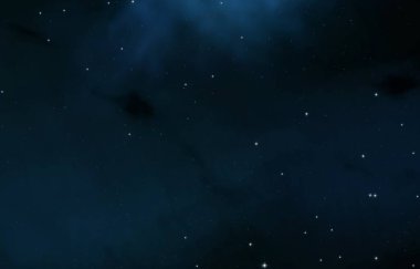 Evren yıldız ve gazla dolu. Uzak evren İllüstrasyon.  