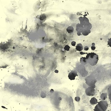 grunge soyut suluboya darbeleri ve boya fırçaları deseni