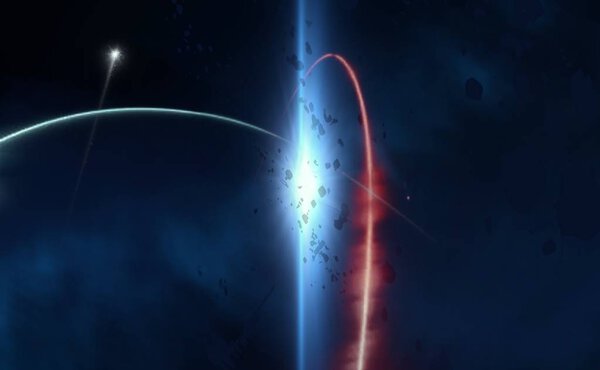 Abstract space dark background