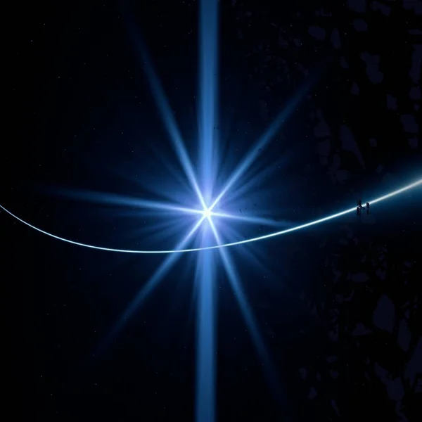 Dark Space Abstract Wallpaper Shine — Stock Photo, Image