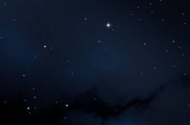 Evren yıldız ve gazla dolu. Uzak evren İllüstrasyon.  