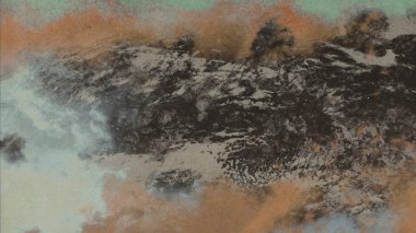 Metin için yeri olan boya lekeleriyle soyut arkaplan