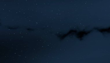 Evren yıldız ve gazla dolu. Uzak evren İllüstrasyon.  