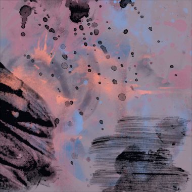 grunge desensoyut suluboya darbeleri ve lekeleri