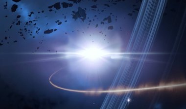 Soyut alan koyu arka plan  