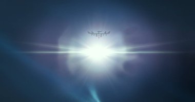 parlaklık ile renkli soyut gökyüzü arka plan