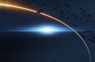 parlaklık ile renkli soyut gökyüzü arka plan