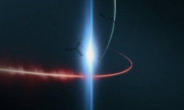 parlaklık ile renkli soyut gökyüzü arka plan