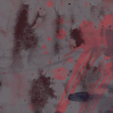 grunge soyut suluboya darbeleri ve boya fırçaları deseni