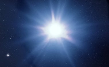 2D çizim. Derin geniş uzay. Parlak yıldızlar, gezegenler, uydular. Çeşitli bilim kurgu yaratıcı arka planlar. Uzay sanatı. Uzaylı güneş sistemleri. Uzaktan. Gerçekçi arka plan derin evren.