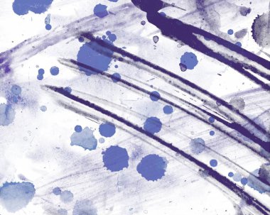 grunge soyut suluboya darbeleri ve boya fırçaları deseni