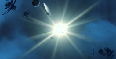 parlaklık ile renkli soyut gökyüzü arka plan