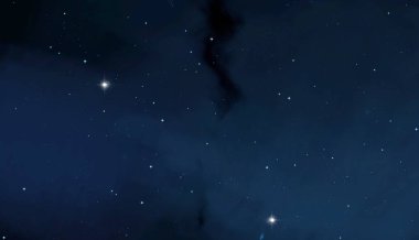 Evren yıldız ve gazla dolu. Uzak evren İllüstrasyon.  