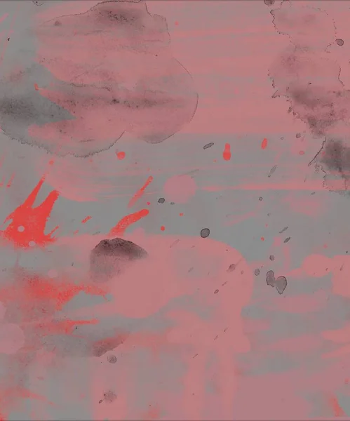 Absztrakt Akvarell Körvonalak Foltok Grunge Minta — Stock Fotó