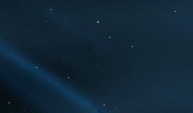 Evren yıldız ve gazla dolu. Uzak evren İllüstrasyon.   