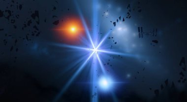 parlaklık ile renkli soyut gökyüzü arka plan