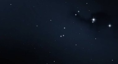 Derin uzay yıldız alanı. Evren yıldızlarla ve gazla dolu. çok uzak bir evren çizimi. 