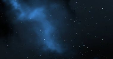 Evren yıldız ve gazla dolu. Uzak evren İllüstrasyon.  