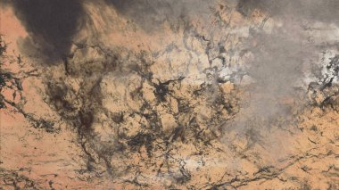 Metin için yeri olan boya lekeleriyle soyut arkaplan