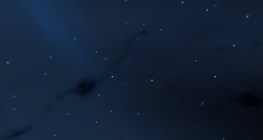 Derin uzay yıldız alanı. Evren yıldızlarla ve gazla dolu. çok uzak bir evren çizimi.  