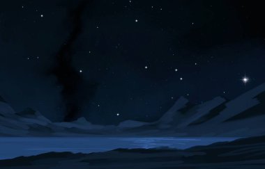 2D çizim. Derin geniş uzay. Parlak yıldızlar, gezegenler, uydular. Çeşitli bilim kurgu yaratıcı arka planlar. Uzay sanatı. Uzaylı güneş sistemleri. Uzaktan. Gerçekçi arka plan derin evren.