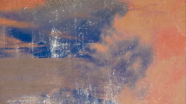 Metin için yeri olan boya lekeleriyle soyut arkaplan